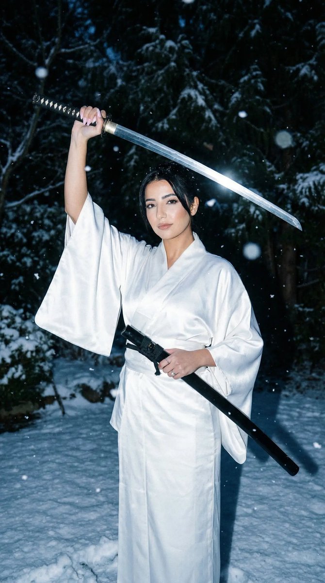 AI Prompt for Ultra Cinematic Winter Samurai Portrait with Photorealistic Context