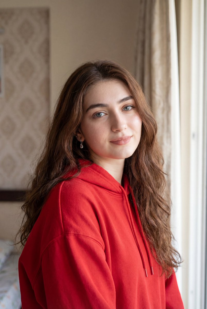 AI Prompt for Ultra-Realistic Portrait Photography of a Woman in a Cozy Bedroom Setting