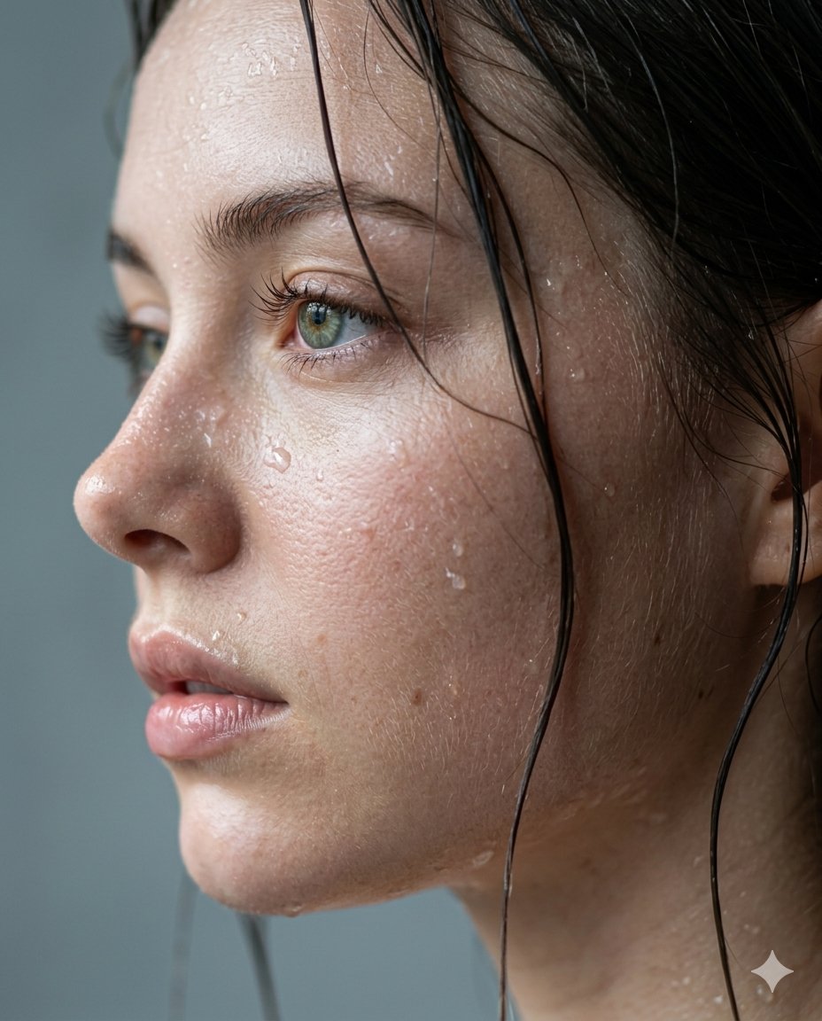 AI Prompt for Ultra-Realistic Skincare Ad Portrait