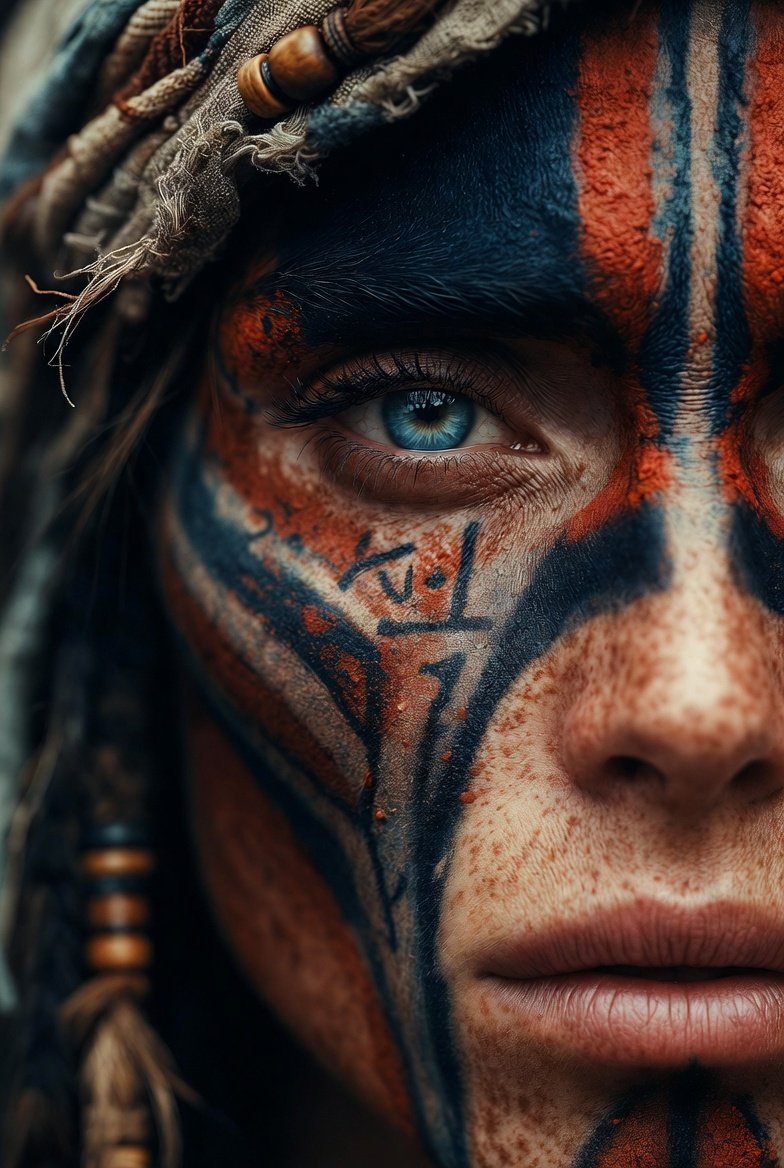 AI Prompt for Ultra-Realistic Tribal Portrait with Cinematic Lighting