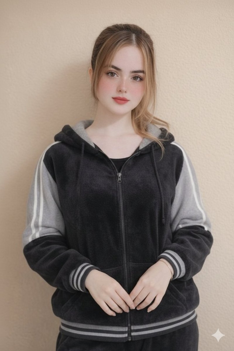 AI Prompt for Ultra-Realistic Velour Tracksuit Portrait