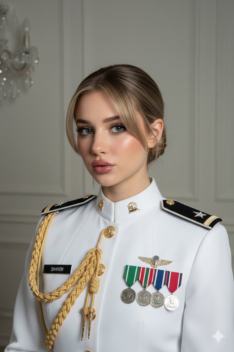 AI Prompt: Formal Military Portrait with Customizable Identity and Insignia
