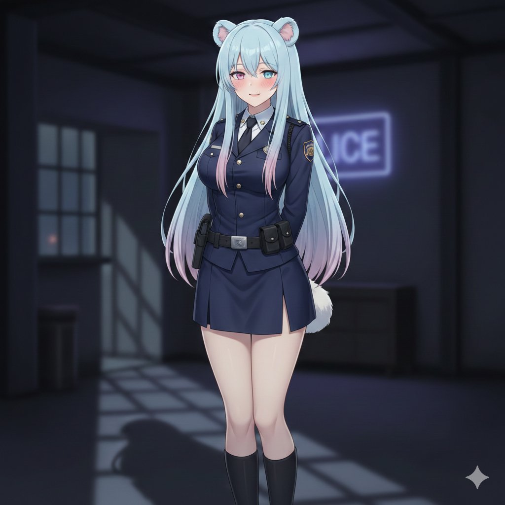 Bella Police AI Art Portrait