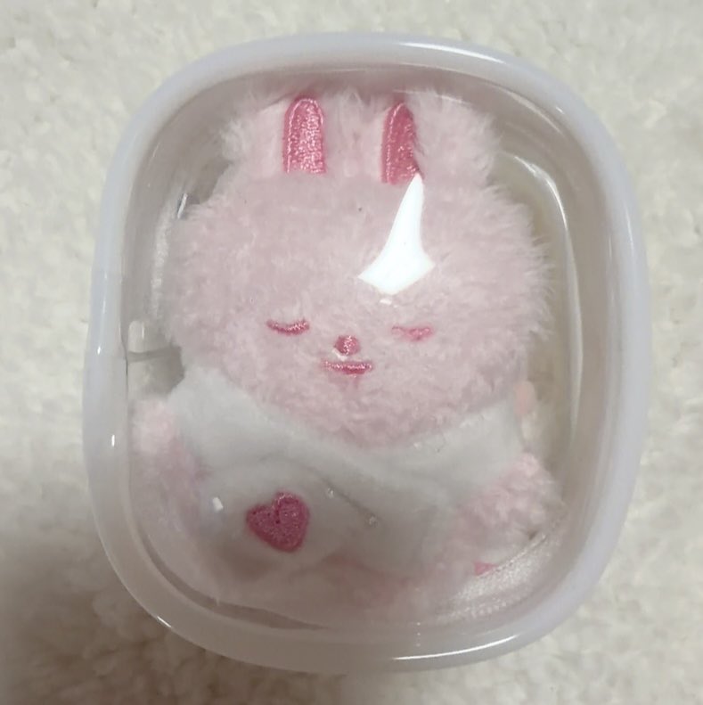 Cute Micro Strawberry Rabbit Portrait