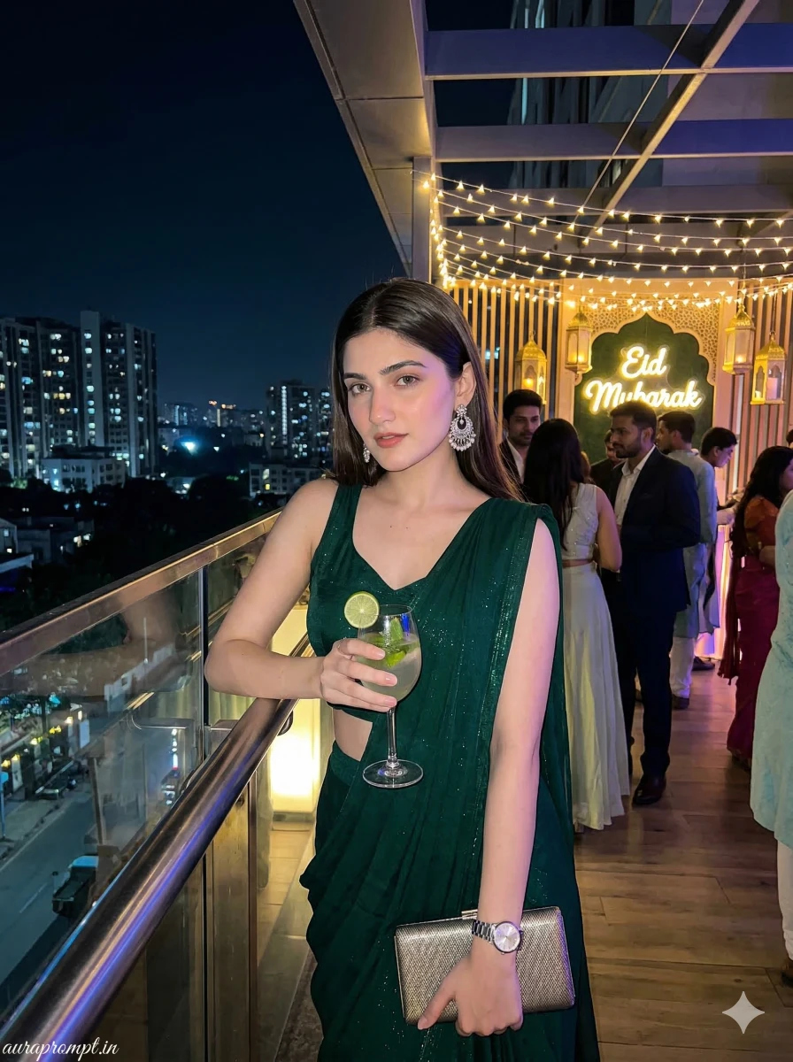 Eid Mubarak Night Party Portrait