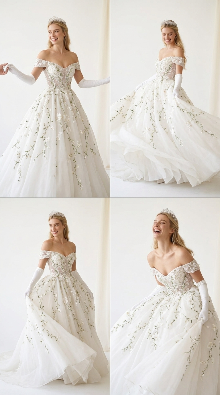Elegant Royal Ballroom Photo Grid
