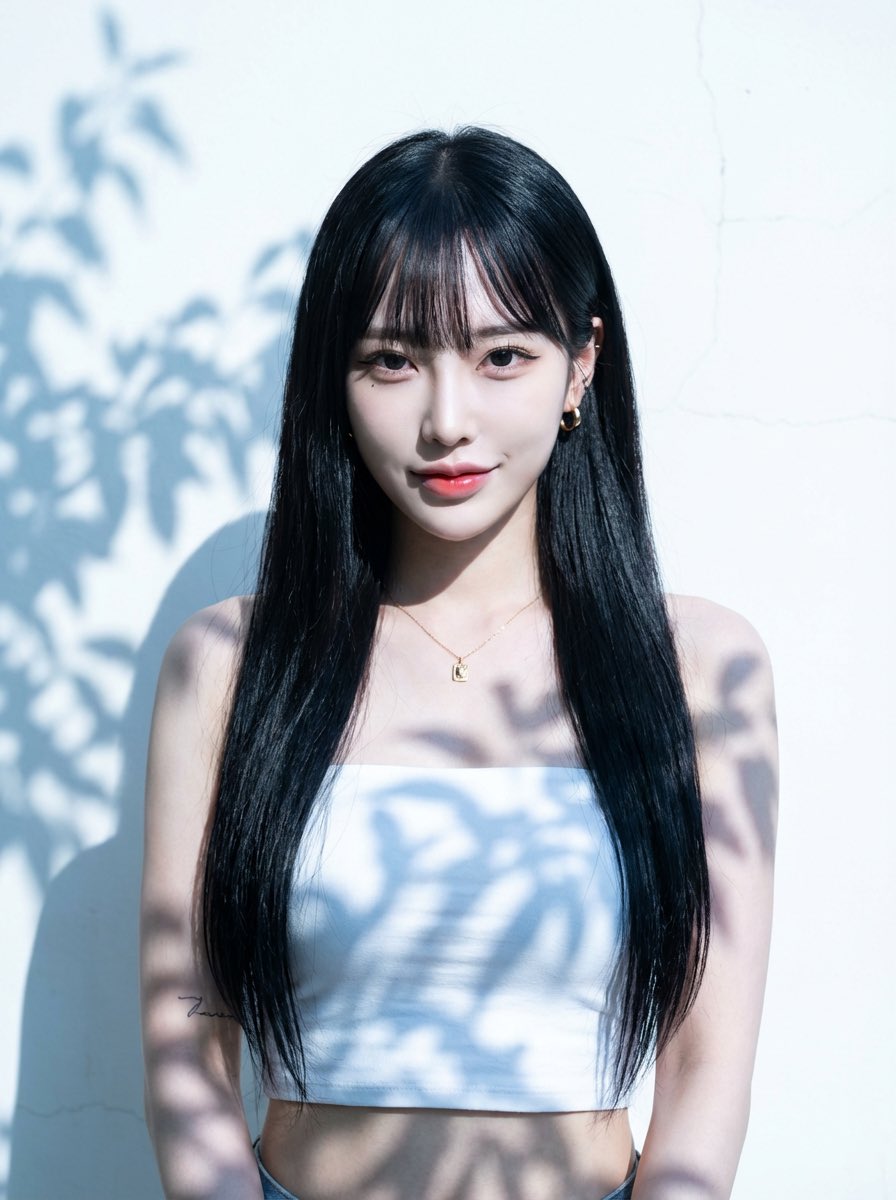 Generate a High-Res AI Portrait of a Young Japanese K-Pop Idol Woman