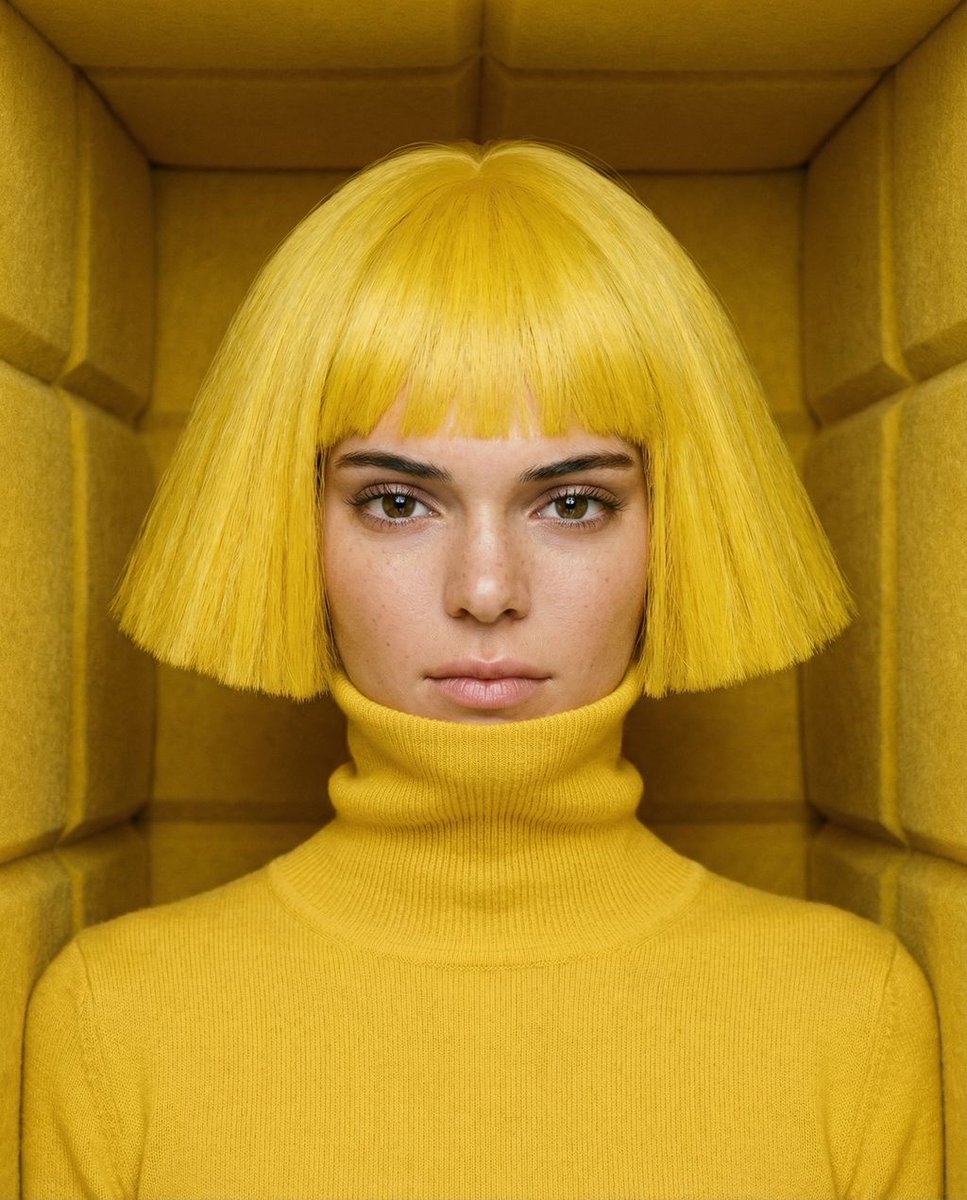 Lemon Yellow Isolation Portrait