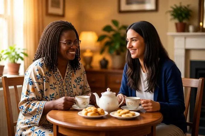 Mother Daughter Tea Time AI Photo Prompt