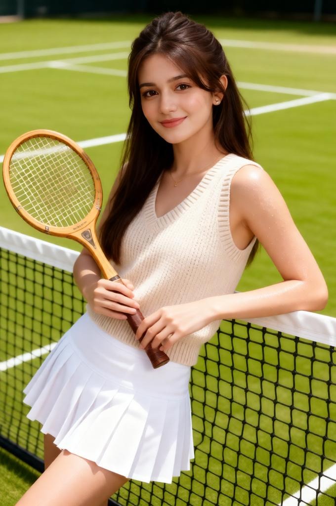 Old Money Tennis Portrait – 8K Realistic Photo