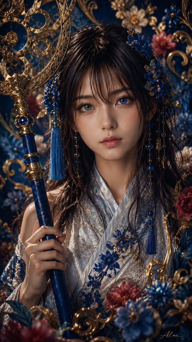 Ornate Royal Sorceress Fantasy Portrait