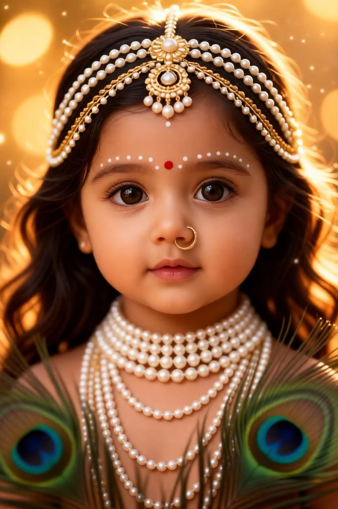 Radha Rani Dreamy Portrait - Divine Lighting Photography