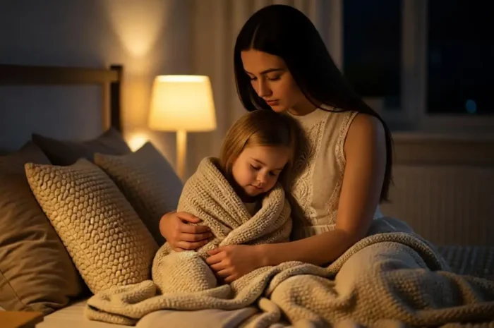 Tender Mother & Daughter Bedtime Scene