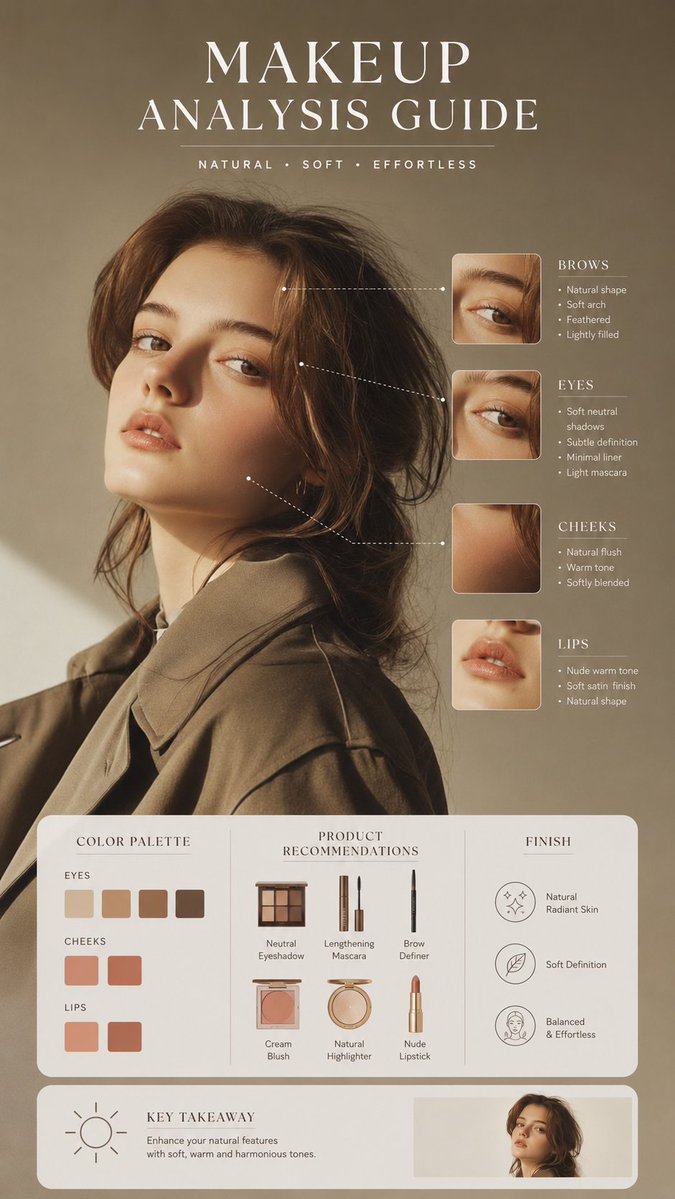 AI Prompt: Create Minimalist Beauty Magazine Style Portraits with Infographics
