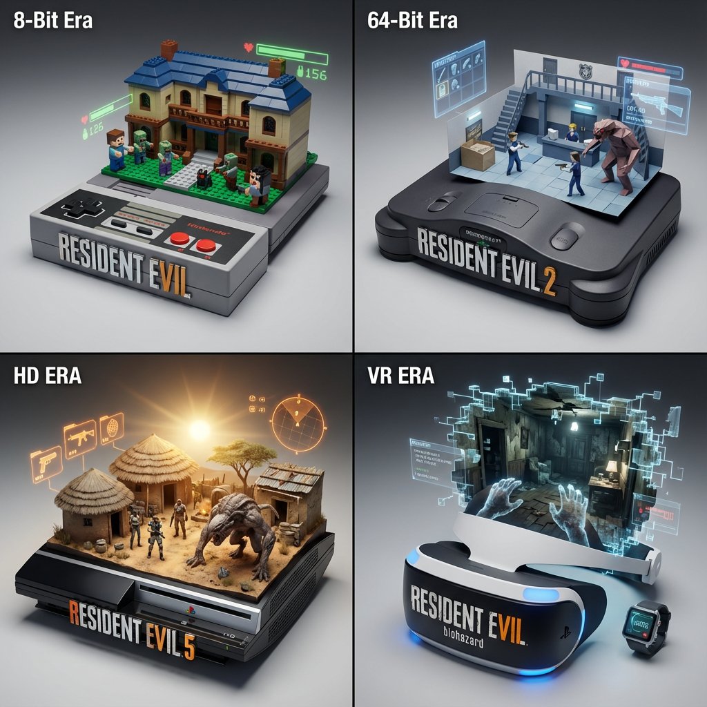 AI Prompt for 2x2 Gaming Console Architecture Infographic