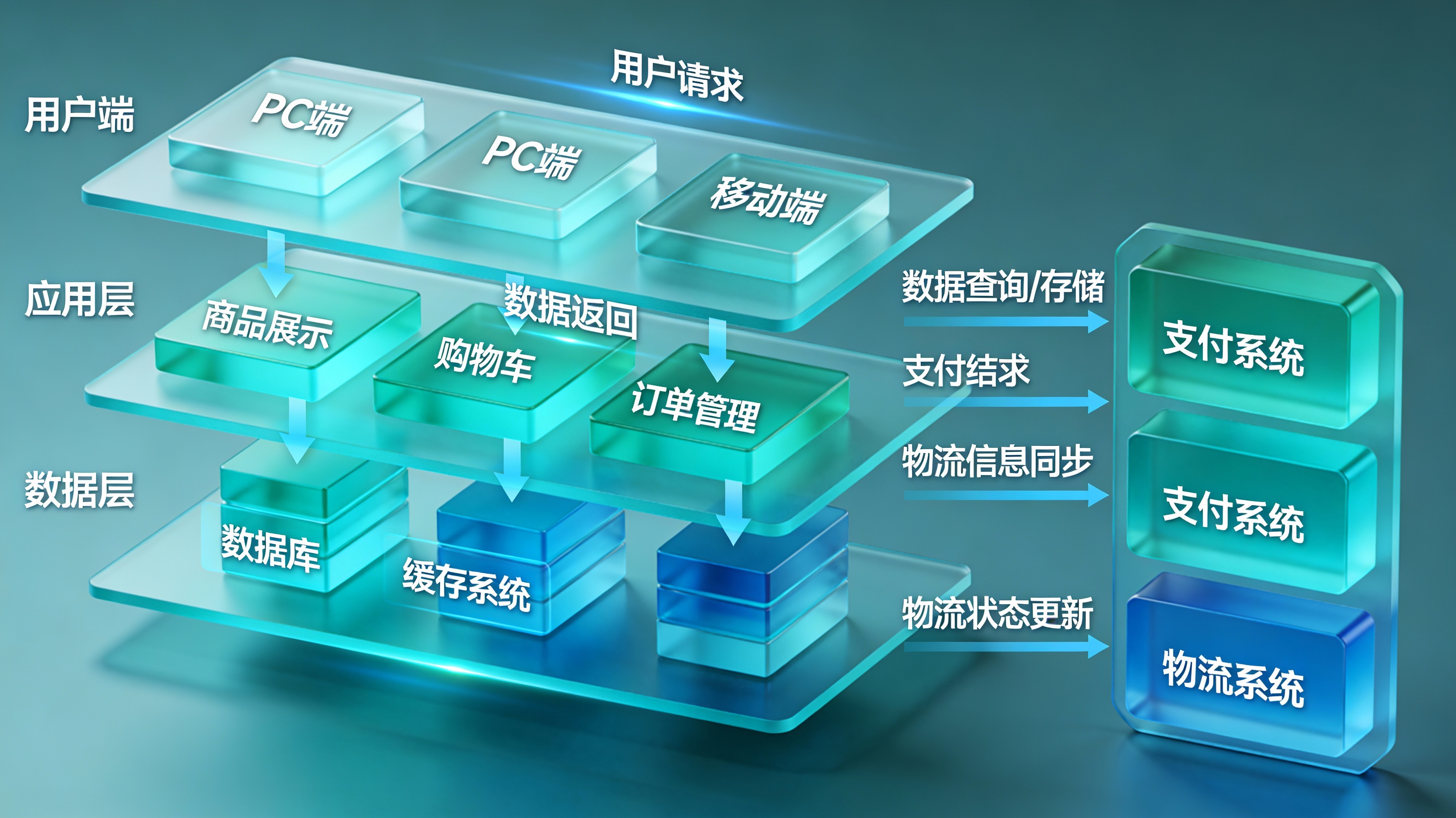 AI Prompt for 3D E-Commerce Platform Architecture Diagram