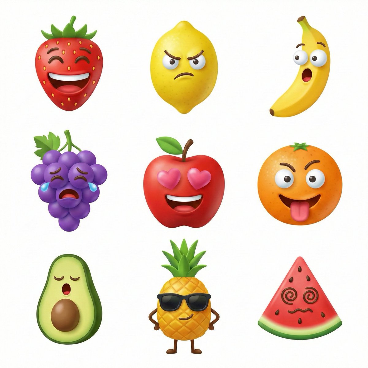 AI Prompt for 3D Grid Icon Set: Vibrant Vector Icons