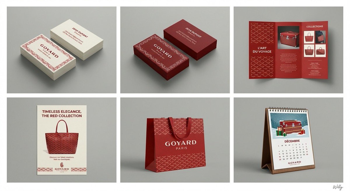 AI Prompt for 6-Panel Brand Identity Grid Mockup - Generate Customizable Brand Concept Designs