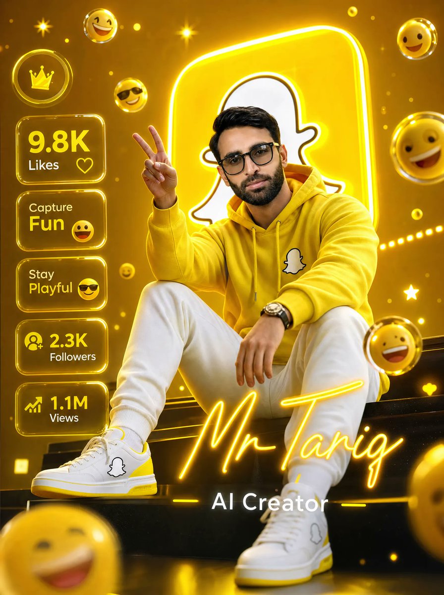 AI Prompt for a Customizable 3D Creator Profile Poster with animator style