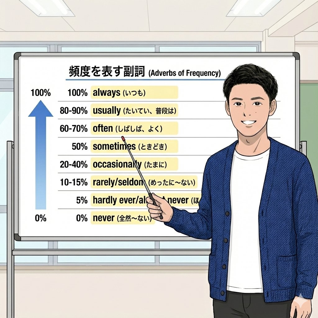 AI Prompt for Adverbs of Frequency Visual Aid