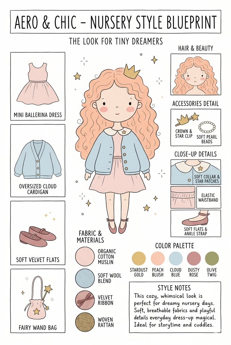 AI Prompt for Children's Fashion Infographic Posters