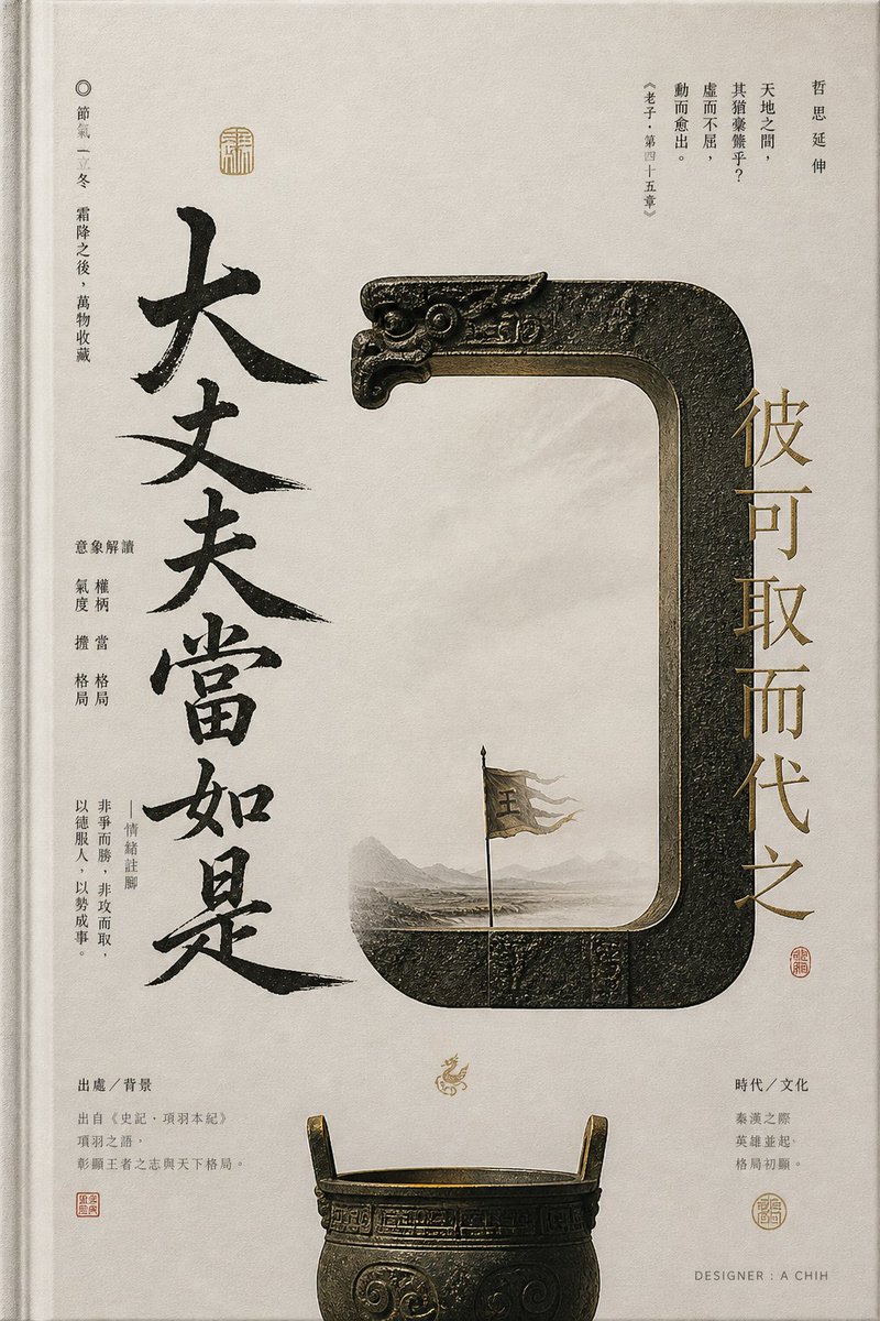 AI Prompt for Chinese-Style Cursive Poster with Minimalist Typography