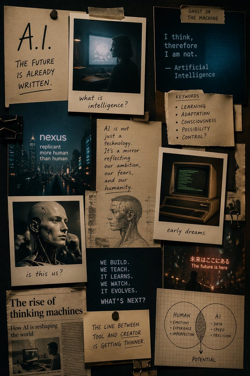 AI Prompt for Cinematic AI-Themed Mood Boards