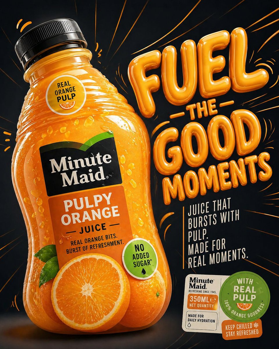 AI Prompt for Creating a Premium Juice Bottle Advertisement in 3D
