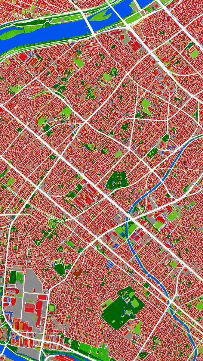 AI Prompt for Creating Aerial Photo Land-Cover Maps with Isometric Style