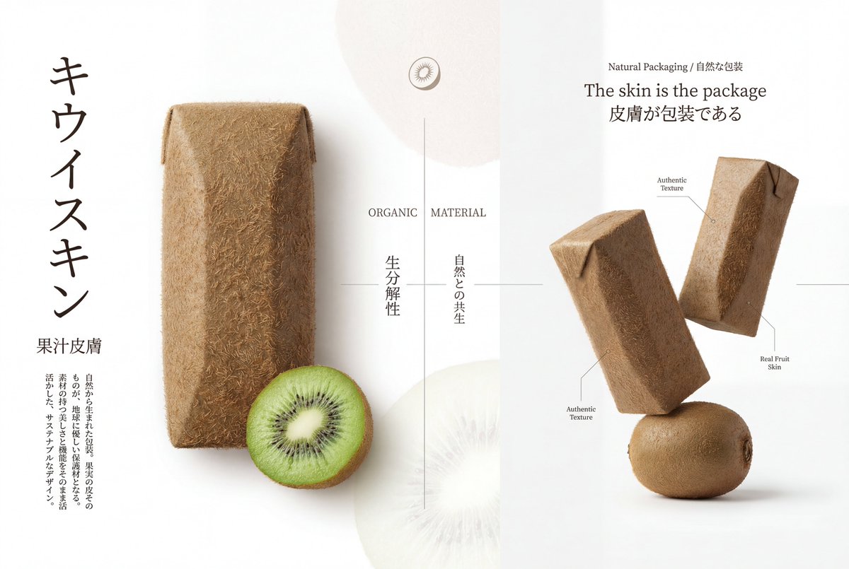 AI Prompt for Creating High-Quality Japanese-Style Kiwi Juice Packaging Posters