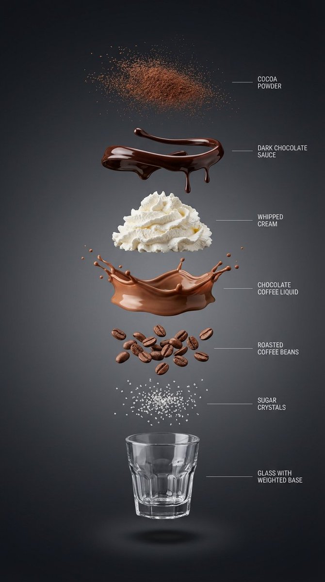 AI Prompt for Creating Hyper-Realistic Exploded Infographics for Food and Drinks