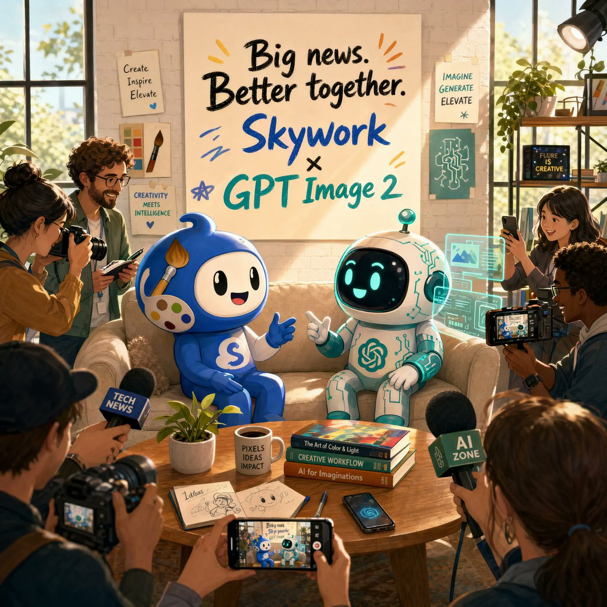 AI Prompt for Creative-Tech Launch Poster Design