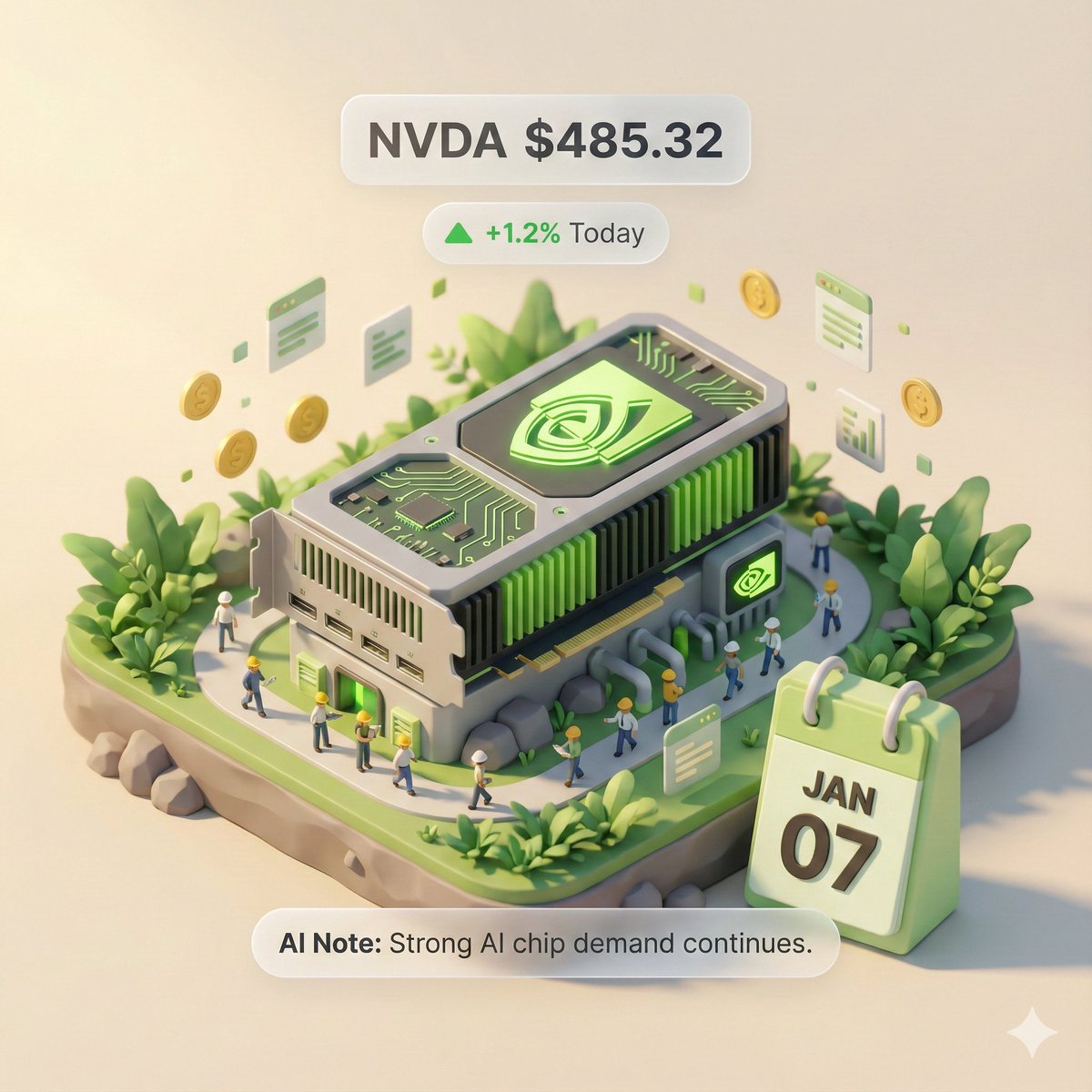 AI Prompt for Customizable 3D Financial Infographic Modelling