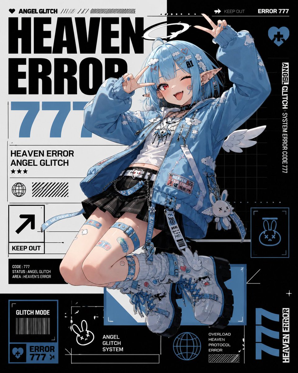 AI Prompt for Cyberpunk Anime Character Poster Design