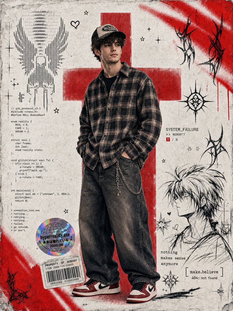 AI Prompt for Cyberpunk Digital Collage Poster Art