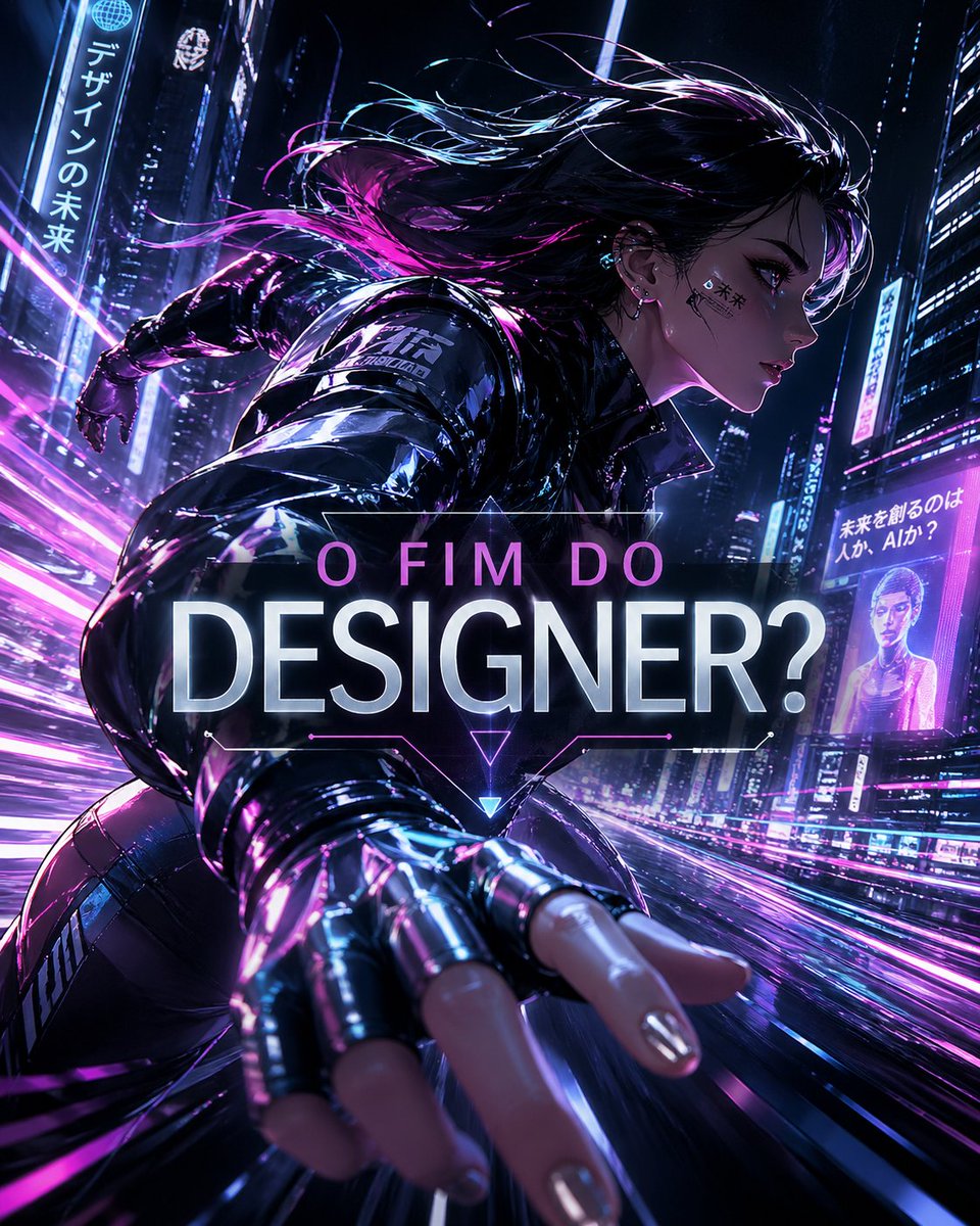 AI Prompt for Cyberpunk Sci-Fi Poster with Futuristic Cityscape and Running Woman