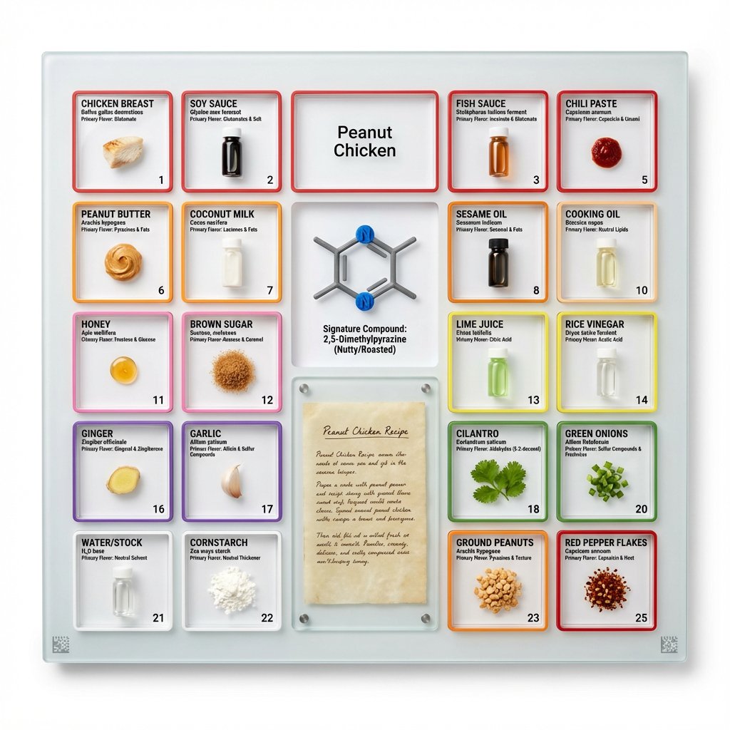 AI Prompt for Dinners and Flavor Profiles in Periodic Table Style