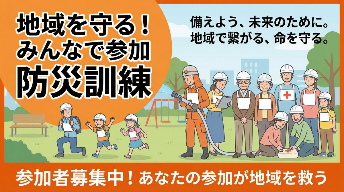 AI Prompt for Disaster Drill Event Poster in 16:9 Format