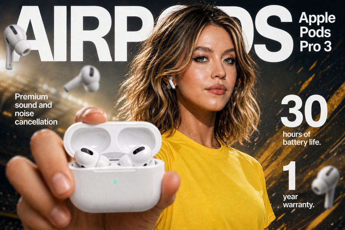 AI Prompt for Earbuds E-commerce Infographic Design