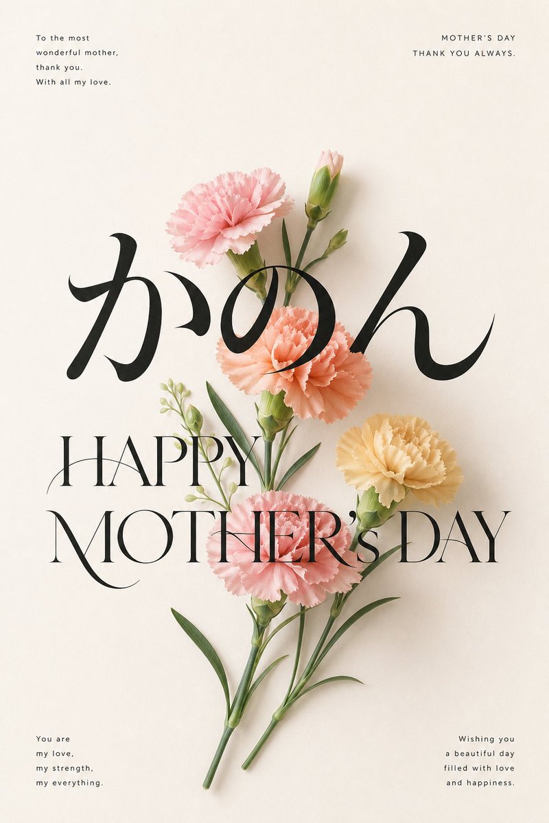 AI Prompt for Elegant Mother's Day Wallpaper with Carnations