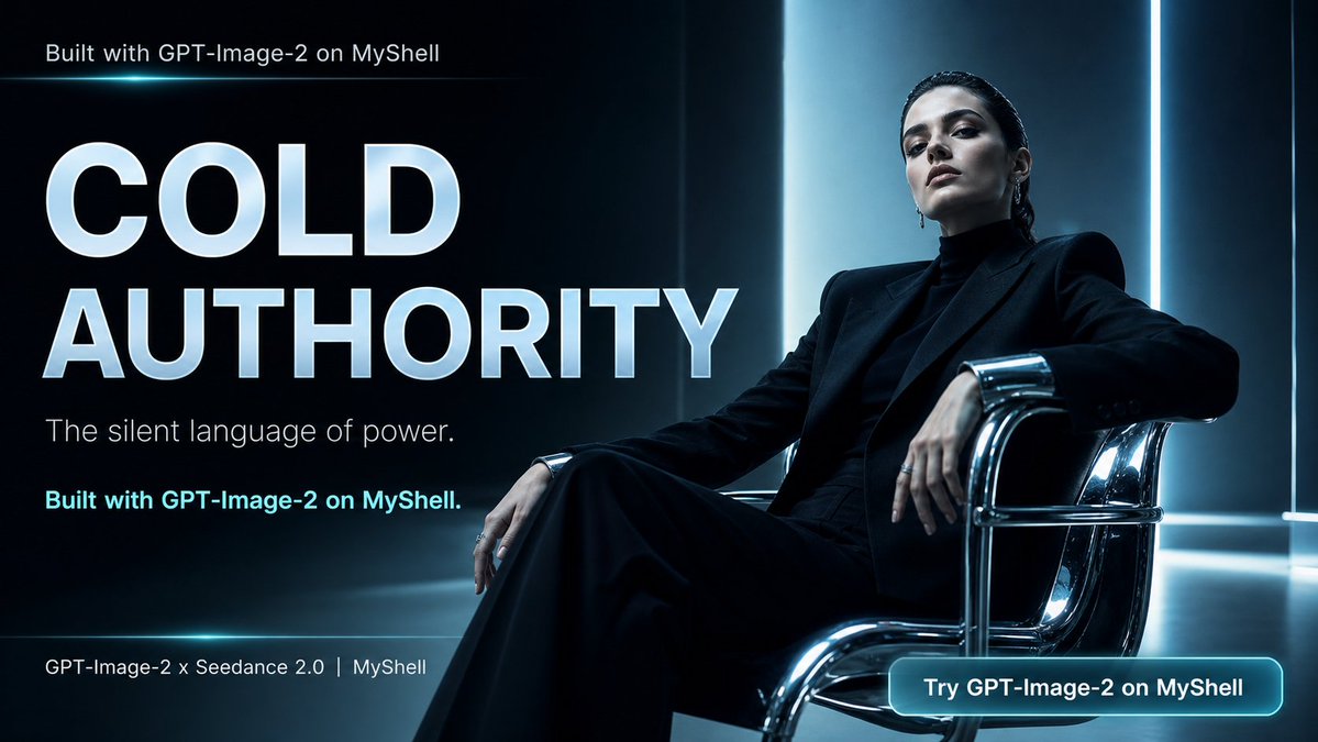 AI Prompt for Futuristic Business Executive Poster in Icy Blue Color Schemes