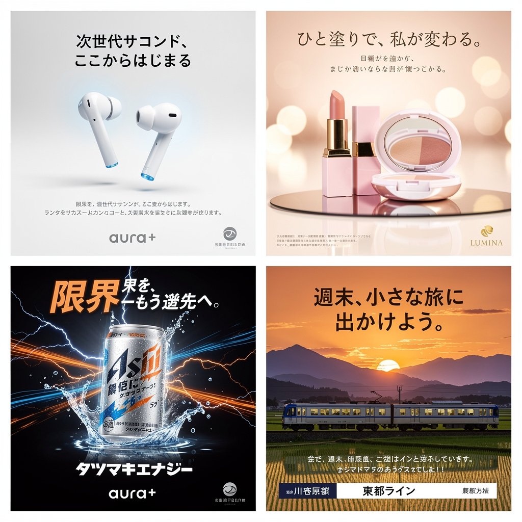 AI Prompt for Generating Japanese Advertising Posters with Nature Themes