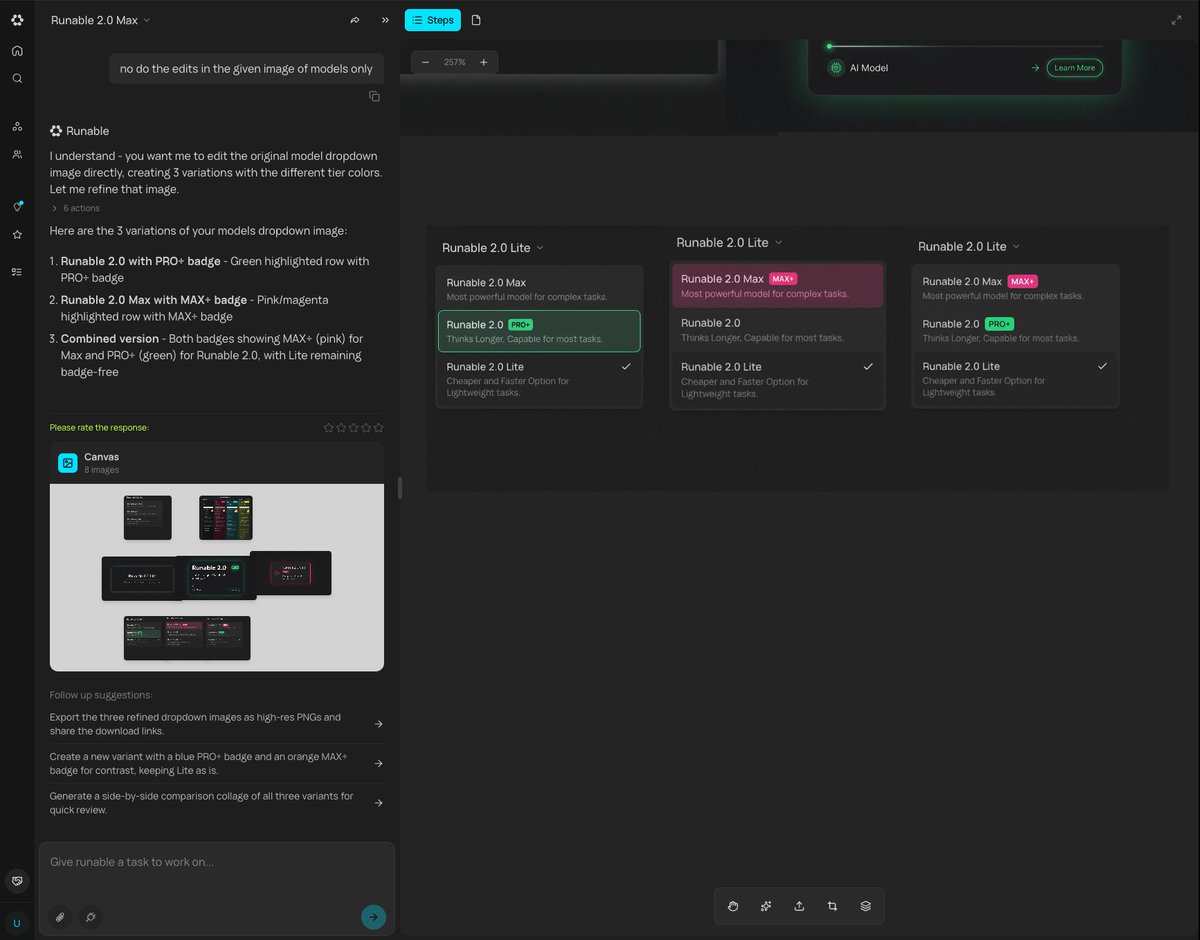 AI Prompt for Generating Multiple Design Modes
