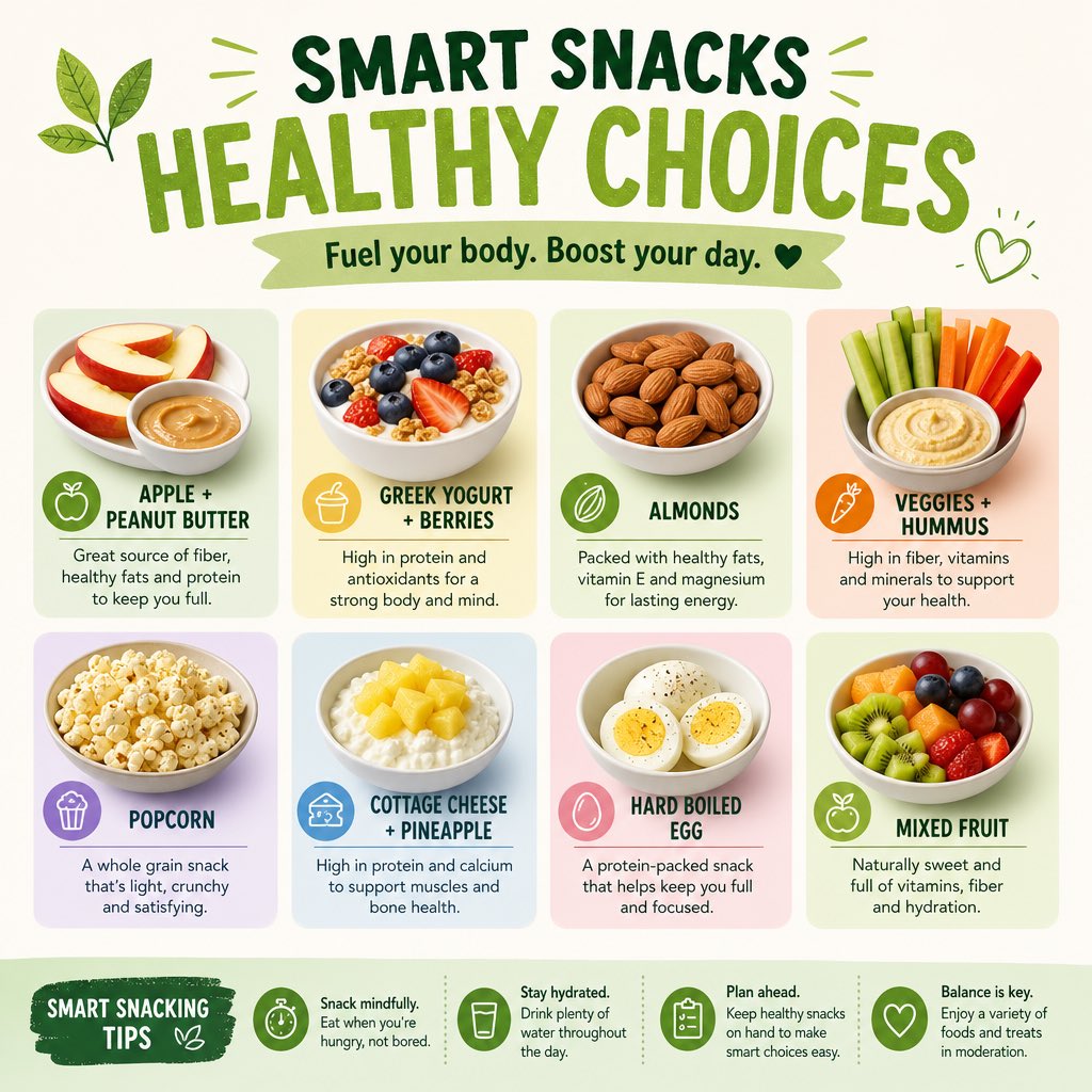 AI Prompt for Healthy Snack Infographic Design