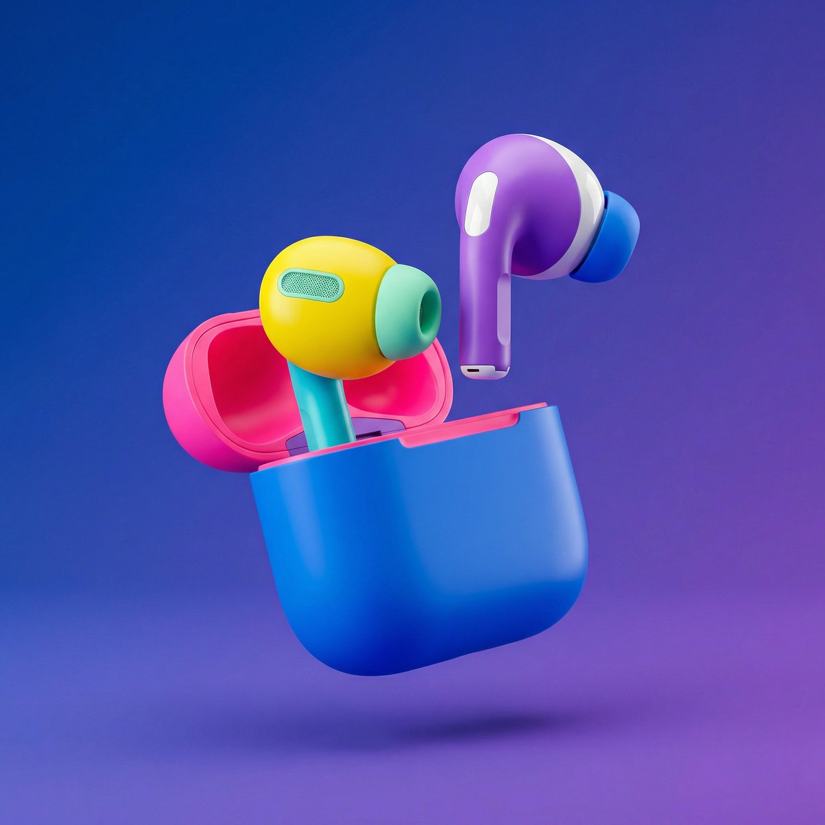 AI Prompt for High-End 3D Render of Segmented Objects
