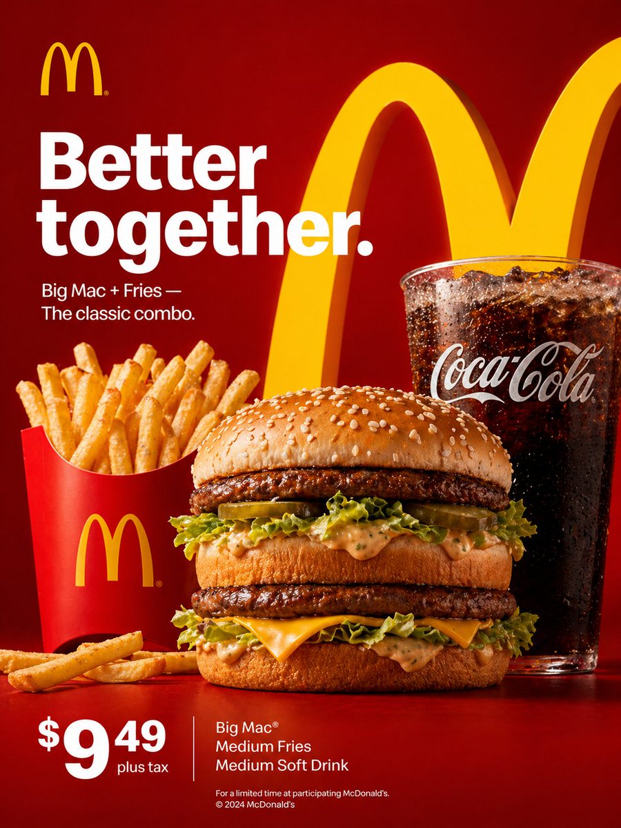 AI Prompt for High-Quality McDonald's Advertisement Design