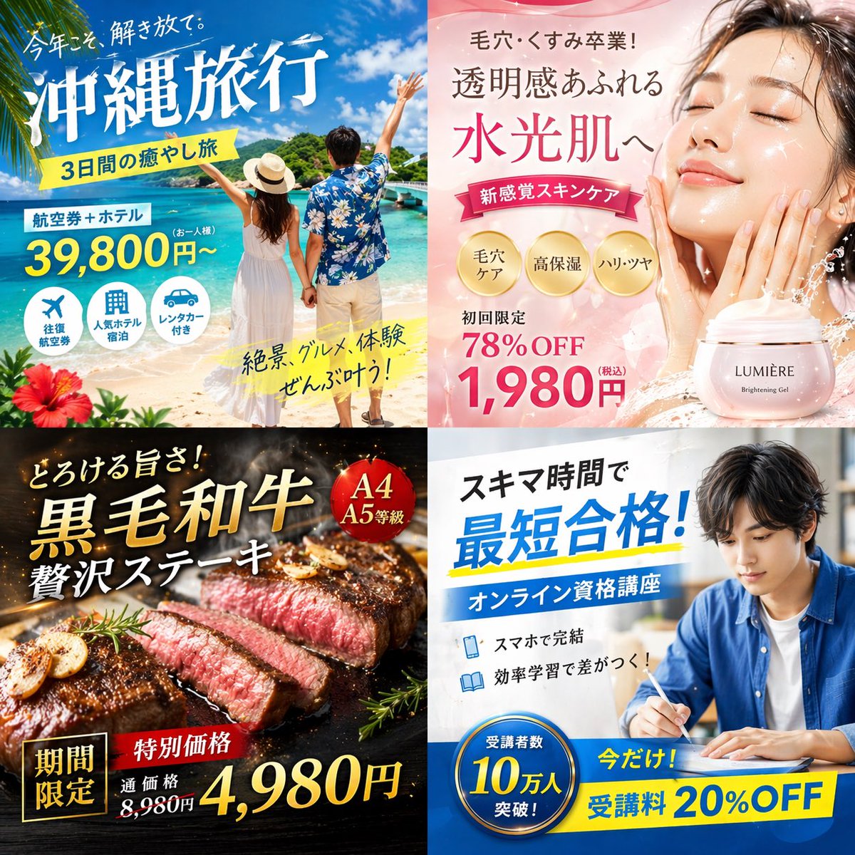 AI Prompt for Japanese Advertisement Graphics & Social Media Post Imagery