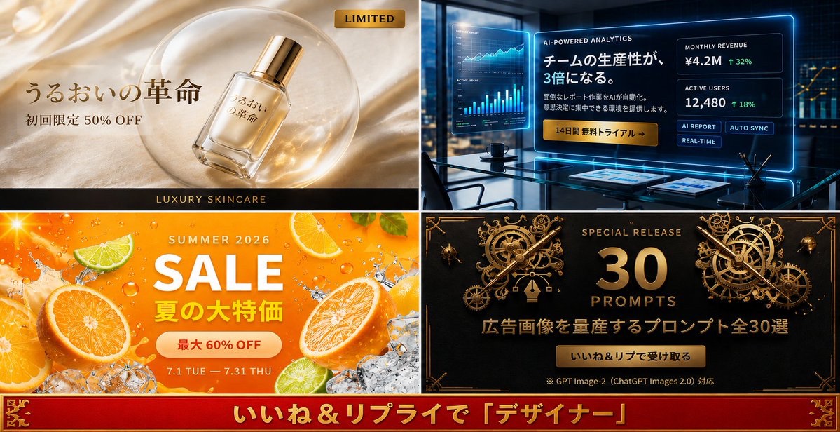 AI Prompt for Japanese Advertising Templates with Red Call-to-Action