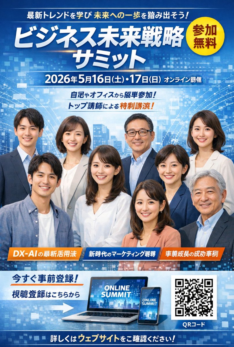AI Prompt for Japanese Business Summit Poster Design