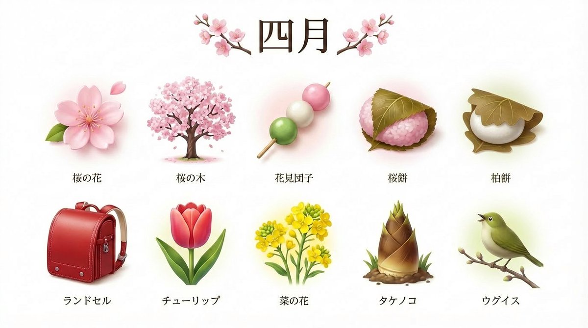 AI Prompt for Japanese Seasonal 3D Icons with Minimalist Design